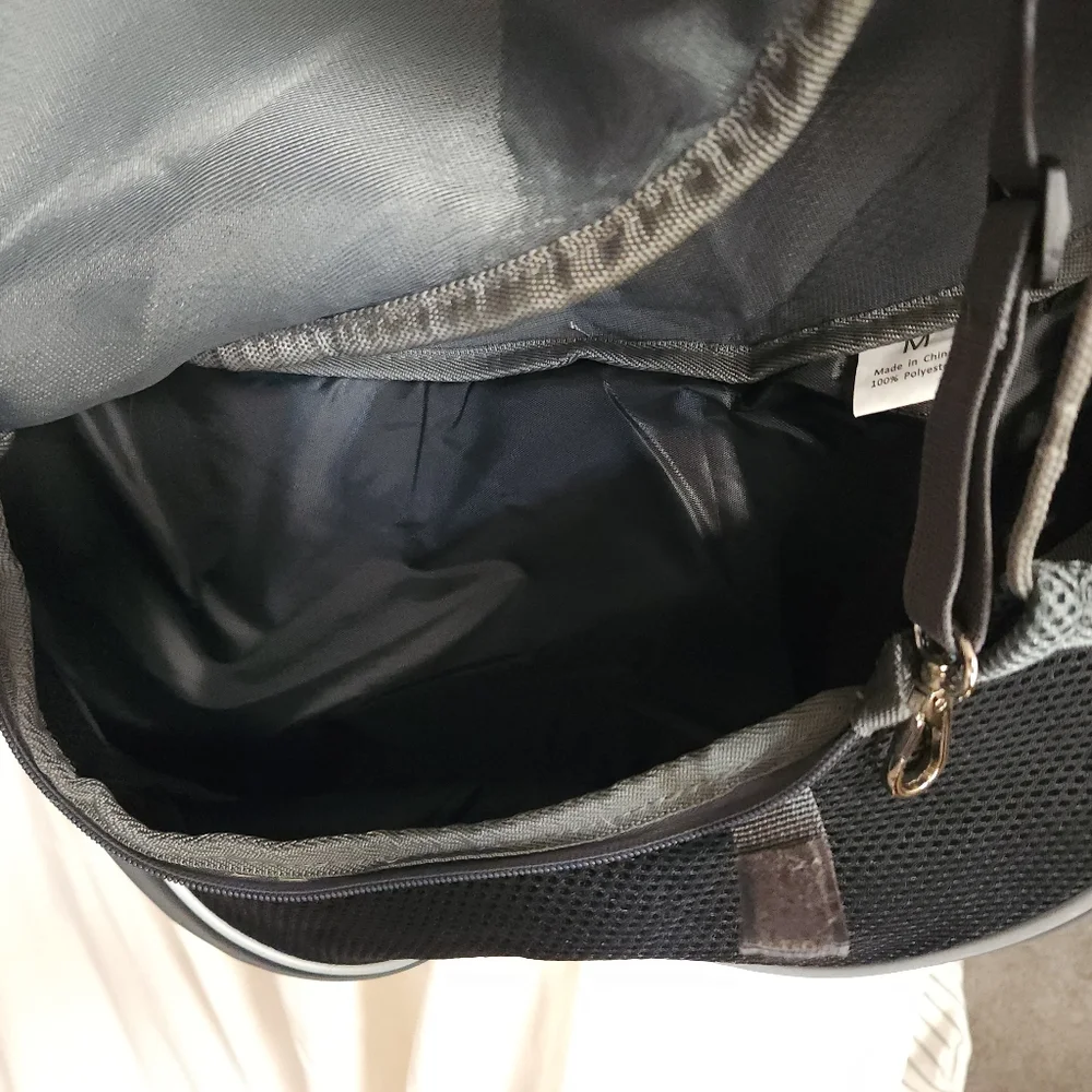 Stylish Gray Pet Sling Carrier